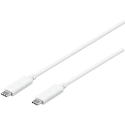 Sandstrøm USB-C kabel 1,2 m - hvid