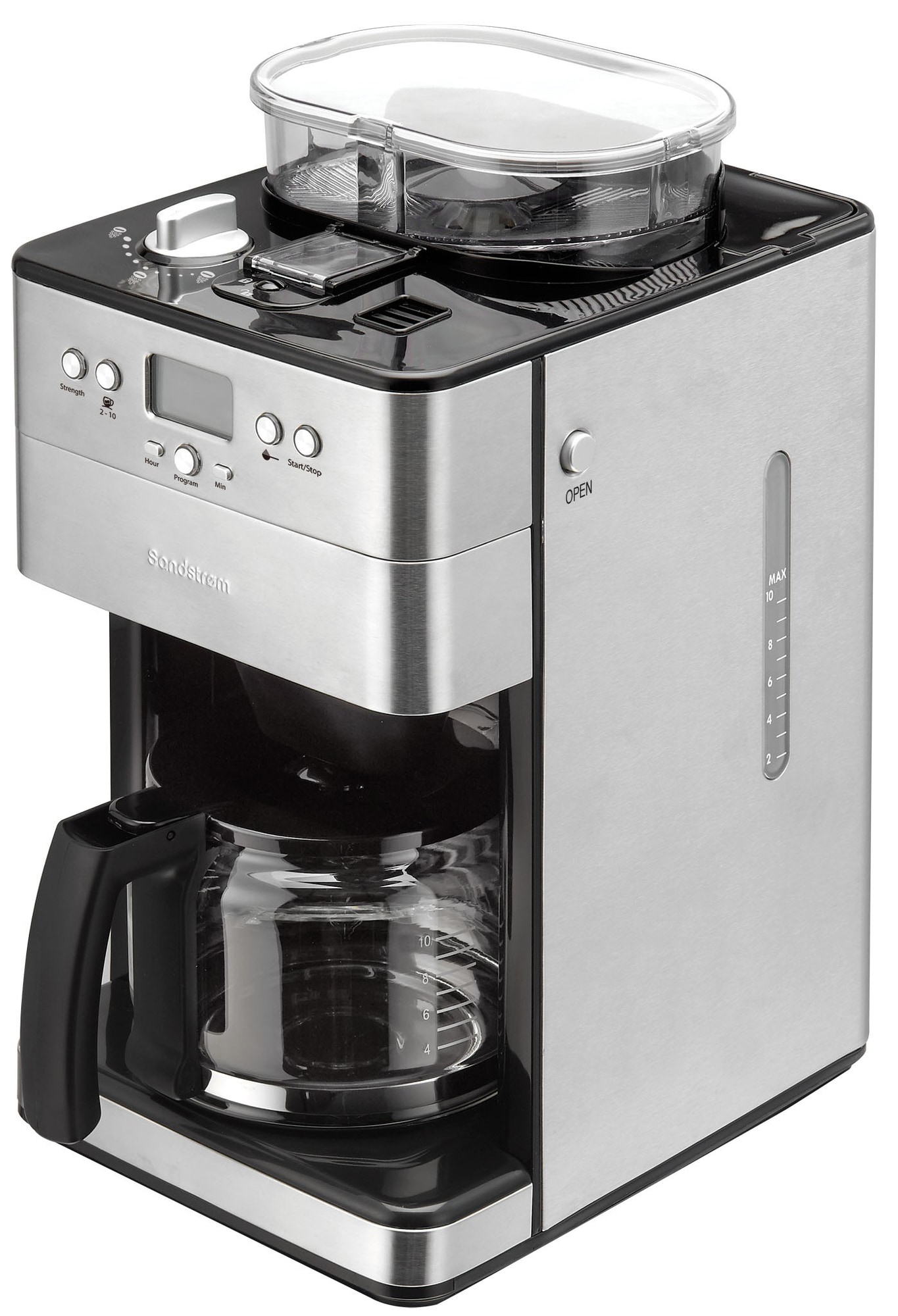 Sandstrøm Grind&Brew kaffemaskine S10GC15E | Elgiganten