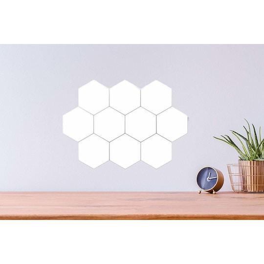 LED vægbelysning Hexagon med touch - 5 stk | Elgiganten