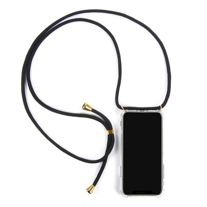 iPhone 11 Pro Max etui med halskæde TPU Sort | Elgiganten