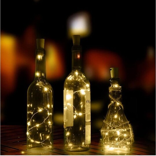LED vinkorkelampe med lysløkke til flasker (2m) | Elgiganten