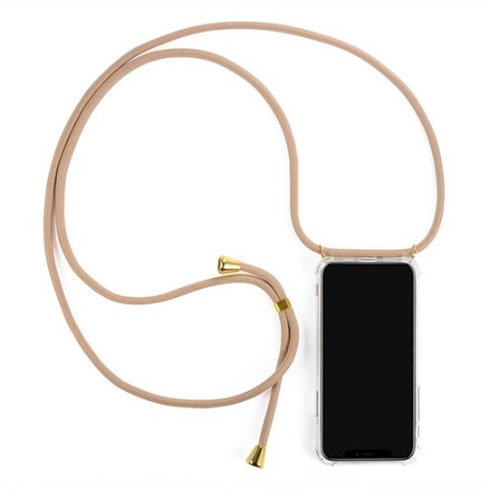iPhone 11 etui med khaki halskæde | Elgiganten