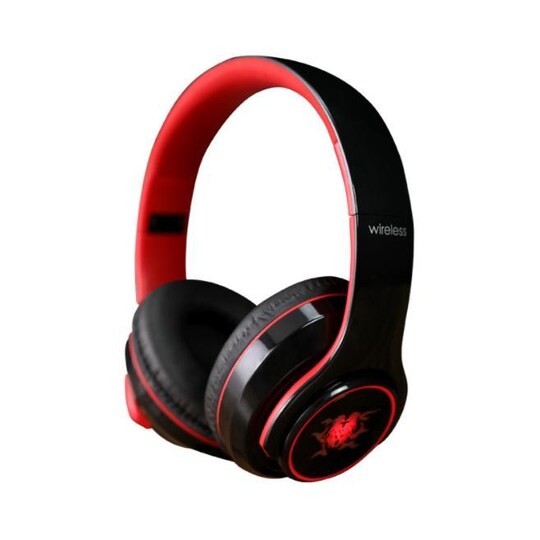 Trådløse Bluetooth-hovedtelefoner sort / rød | Elgiganten