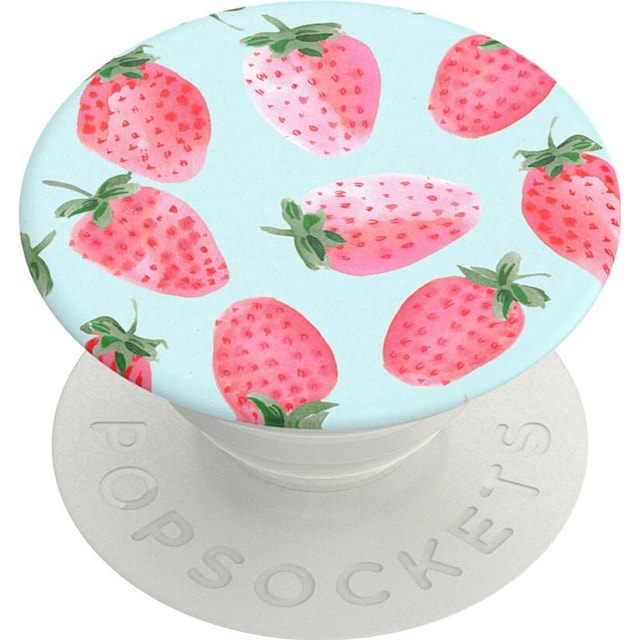 Popsockets greb til mobilenhed (strawberry rain)