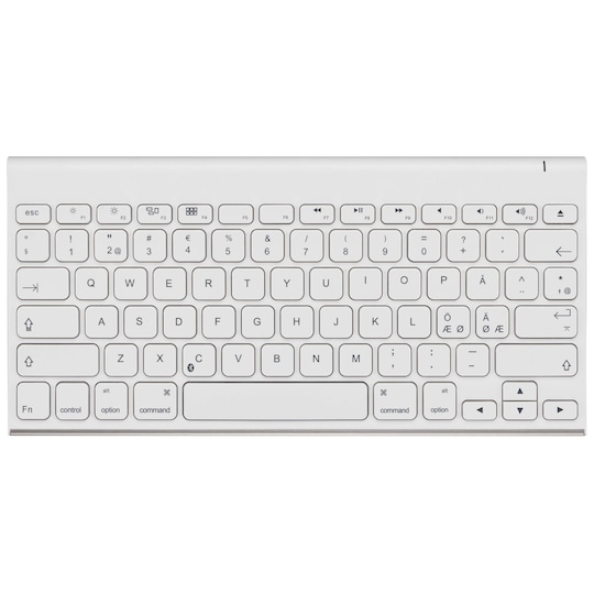 Sandstrøm kompakt Bluetooth tastatur - hvid | Elgiganten