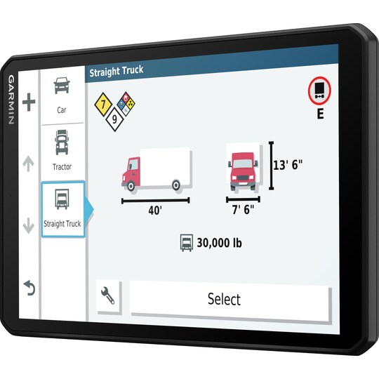Garmin Dezl LGV800 GPS til lastbil (sort) | Elgiganten