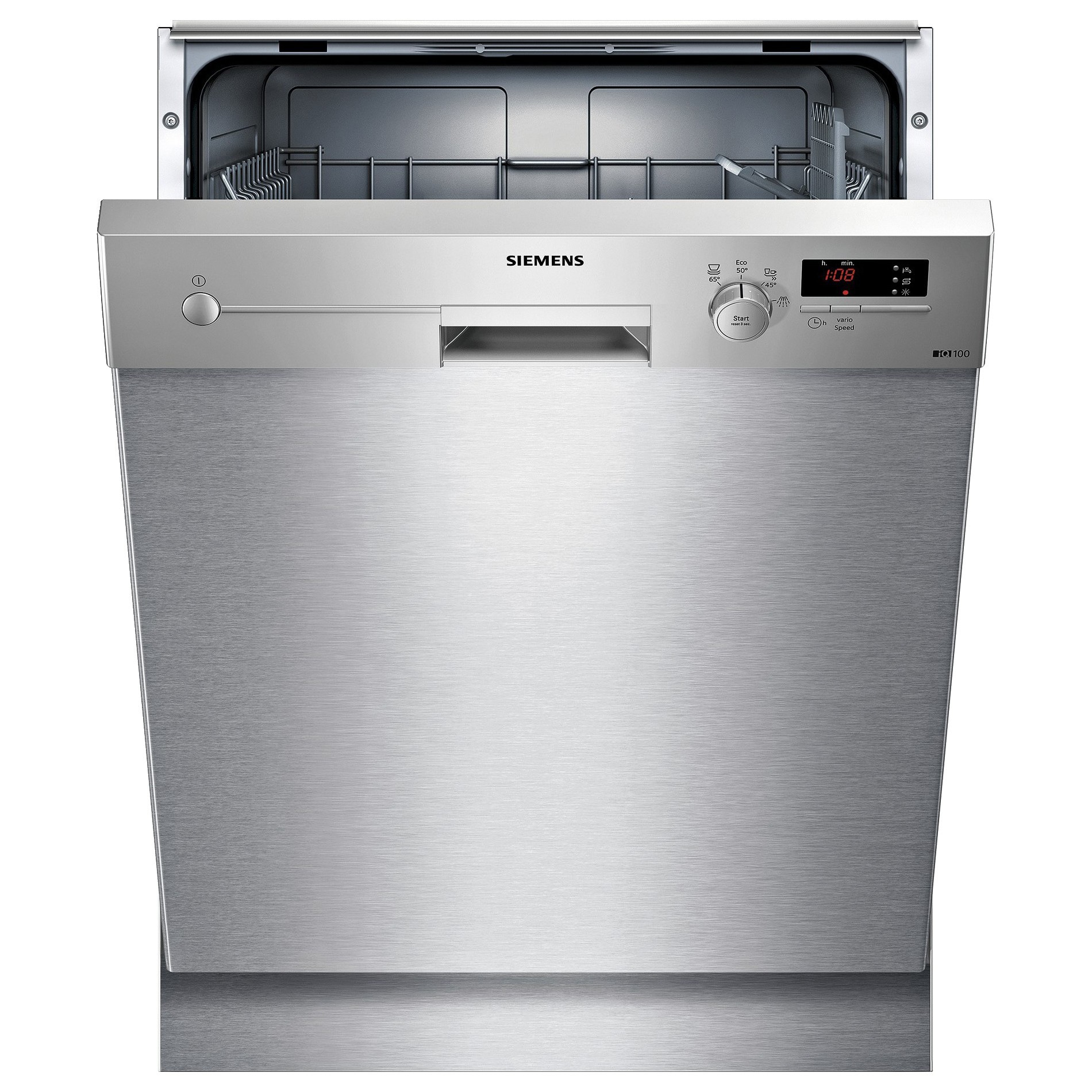 Siemens iQ100 opvaskemaskine SN414I01AS - stål | Elgiganten