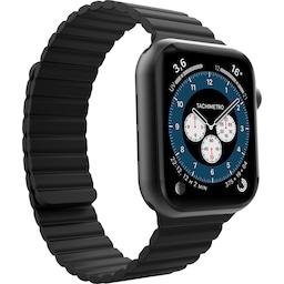 Puro Icon Link sportsrem i silikone til Apple Watch 42-44mm (sort)