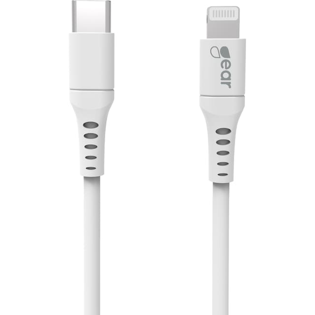 Gear USB-C til Lightning MFi-kabel 2m (hvid)