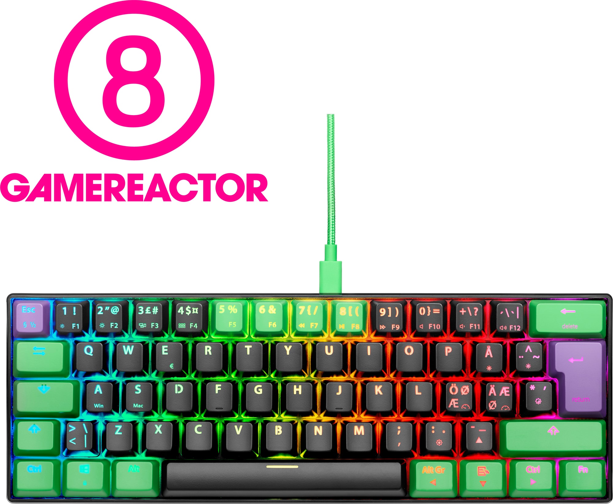 NOS C-450 Mini PRO RGB tastatur (Riddle) | Elgiganten