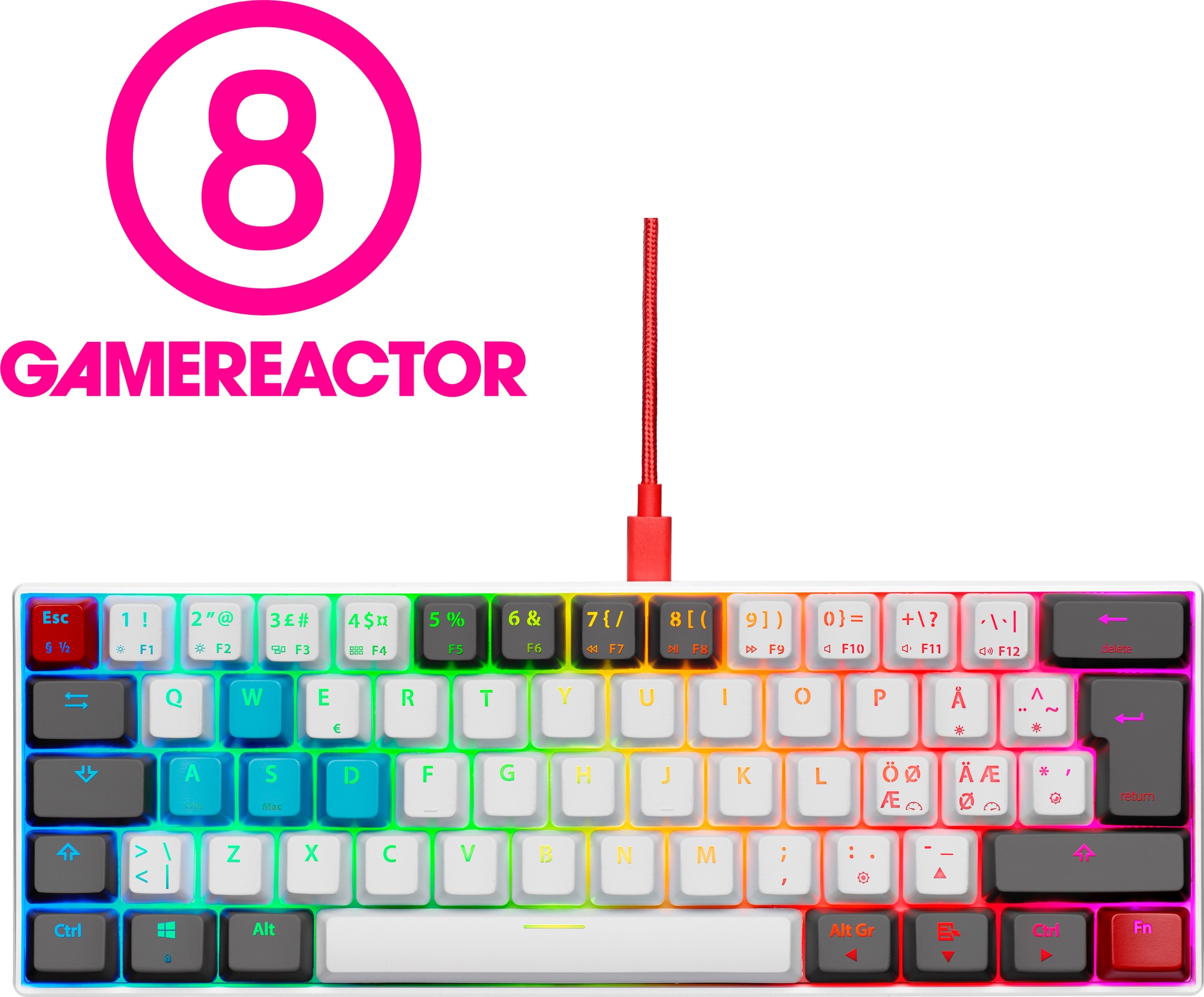 NOS C-450 Mini PRO RGB tastatur (Tilt) | Elgiganten