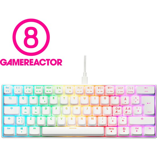 NOS C-450 Mini PRO RGB gaming-tastatur (hvid) | Elgiganten