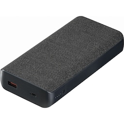 Sandstrøm 20.000mAh powerbank med  PD og QC (sort)