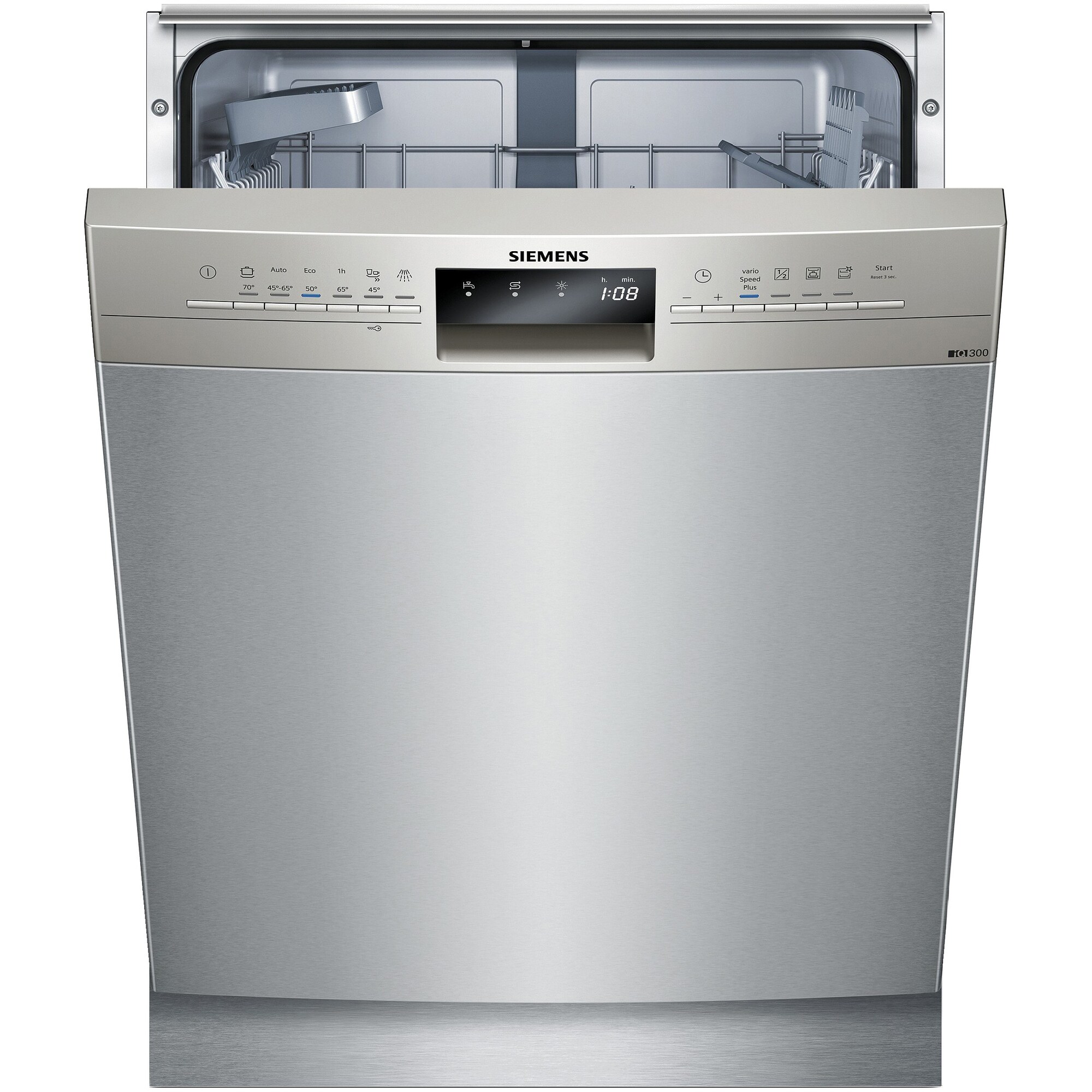Siemens iQ300 opvaskemaskine SN436I01CS - stål | Elgiganten