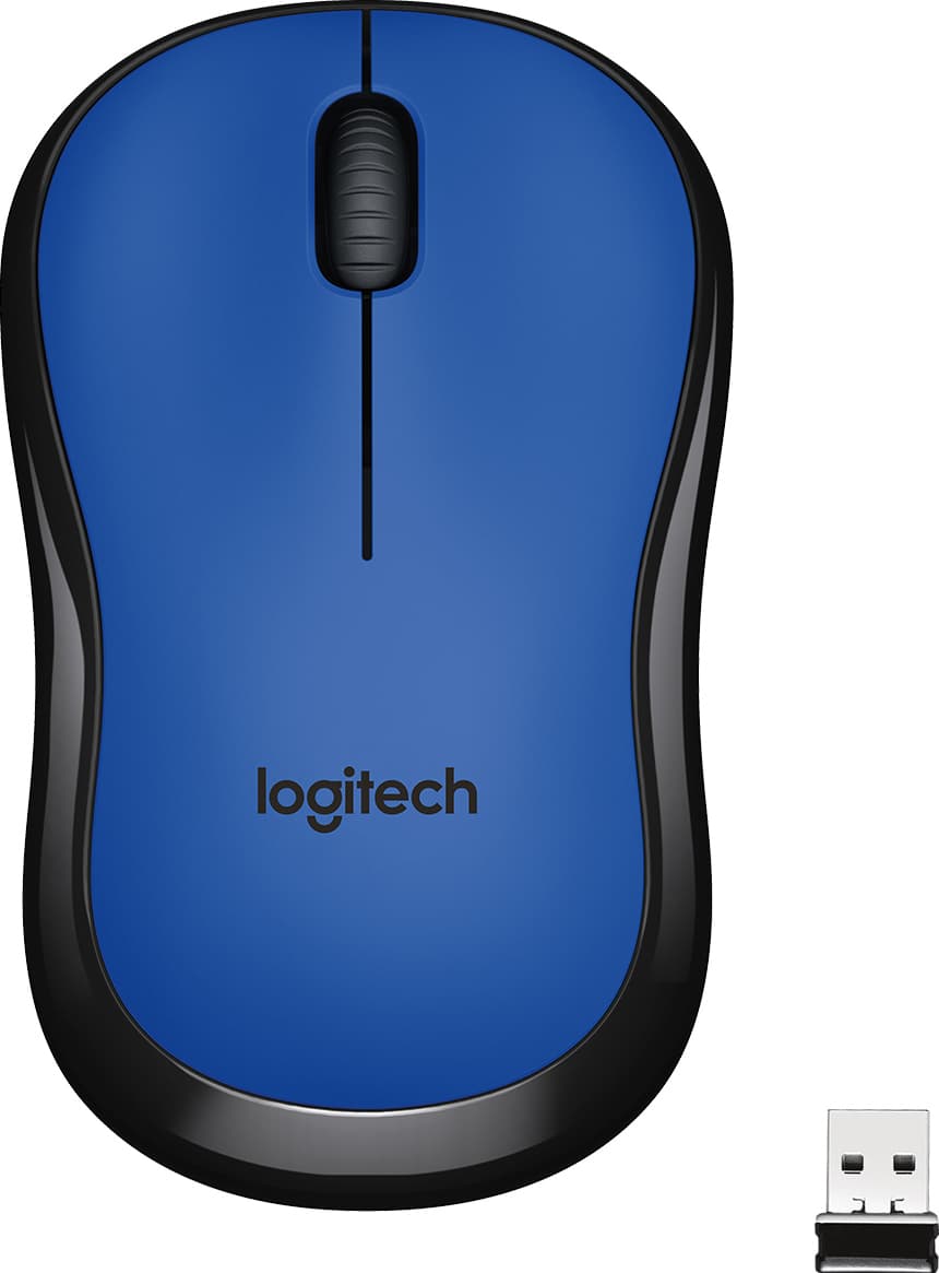 Logitech M220 Silent trådløs mus - blå