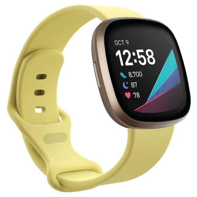 Sport Armbånd til Fitbit Sense - Creamy Yellow