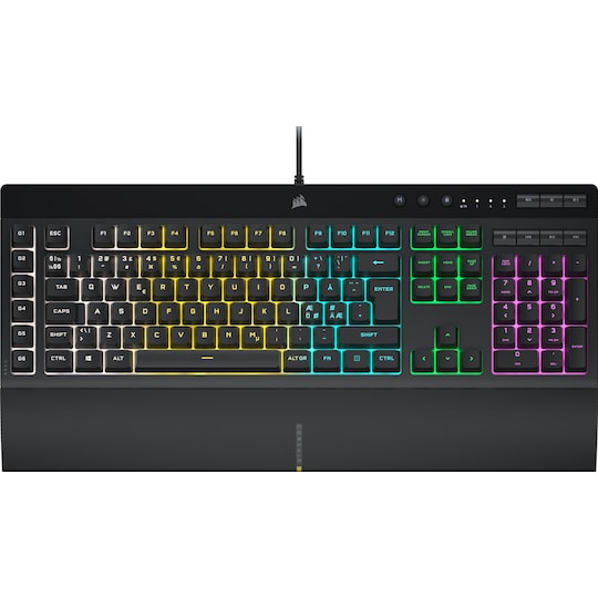 Corsair K55 RGB PRO gaming tastatur (nordisk layout) |