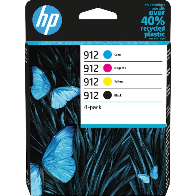 HP 912 blækpatroner kombo-pakke (CMYK)