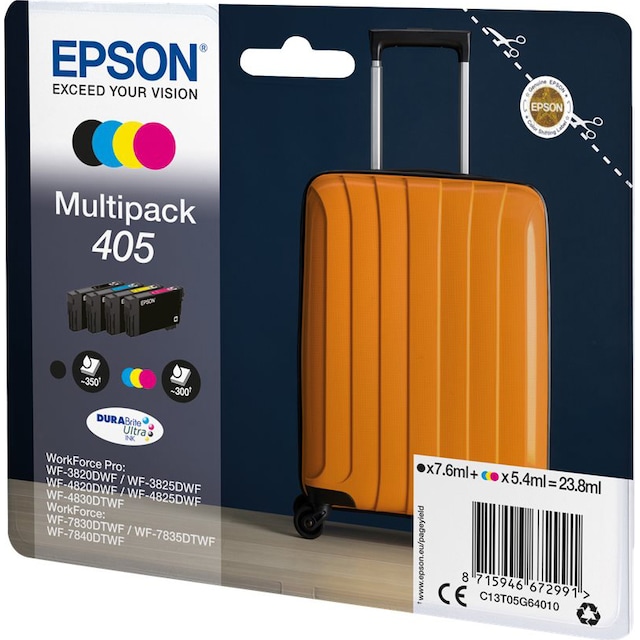 EPSON Multipack 4-farvede 405 blækpatroner (CMYK)