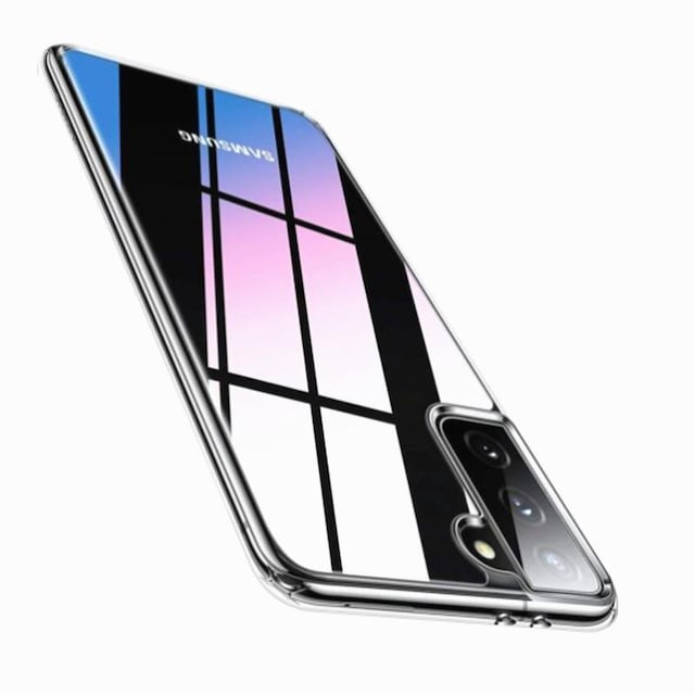 INF Samsung Galaxy S21 Plus etui i hærdet glas med metalramme
