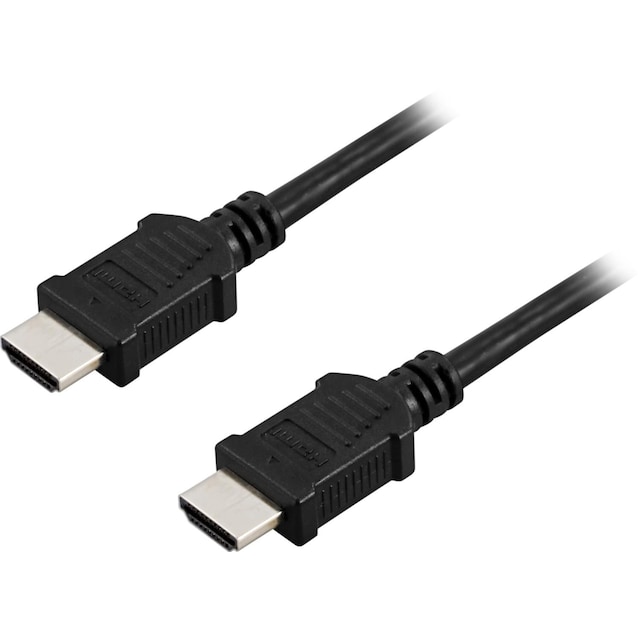 EPZI HDMI -kabel, HDMI High Speed med Ethernet, 4K, 2m, sort