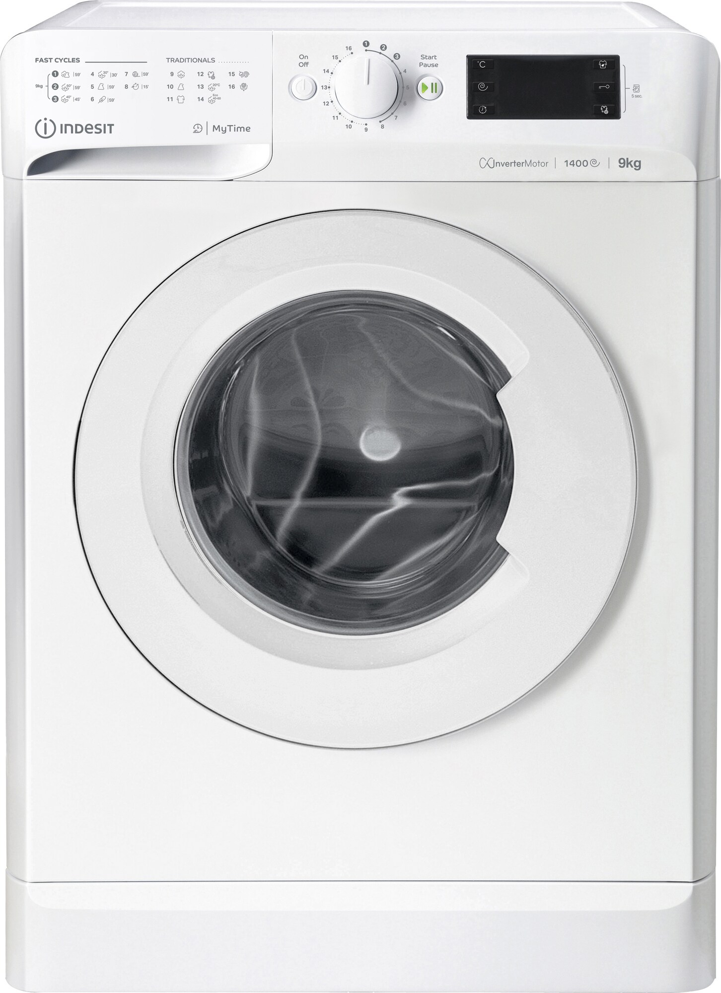 Indesit Mytime vaskemaskine MTWE91483WEU (hvid) | Elgiganten