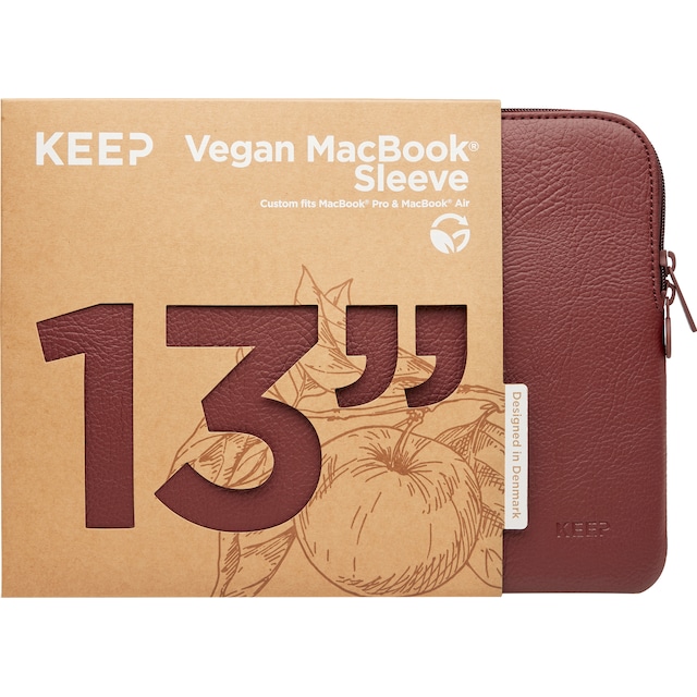 KEEP Apple Peel 13"  sleeve til MacBook (rød)