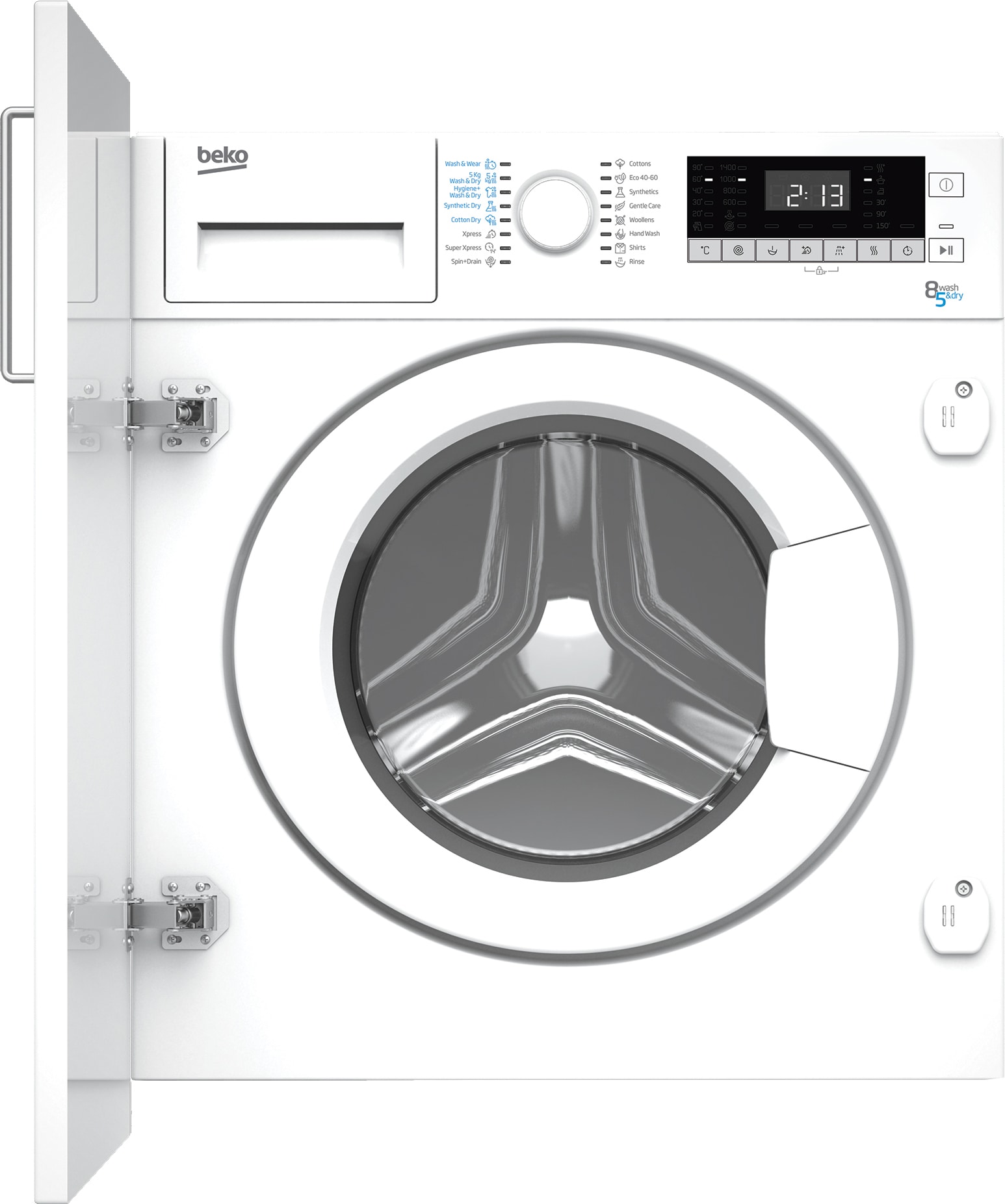 Beko vaskemaskine/tørretumbler HITV8733B2 | Vaskemaskiner
