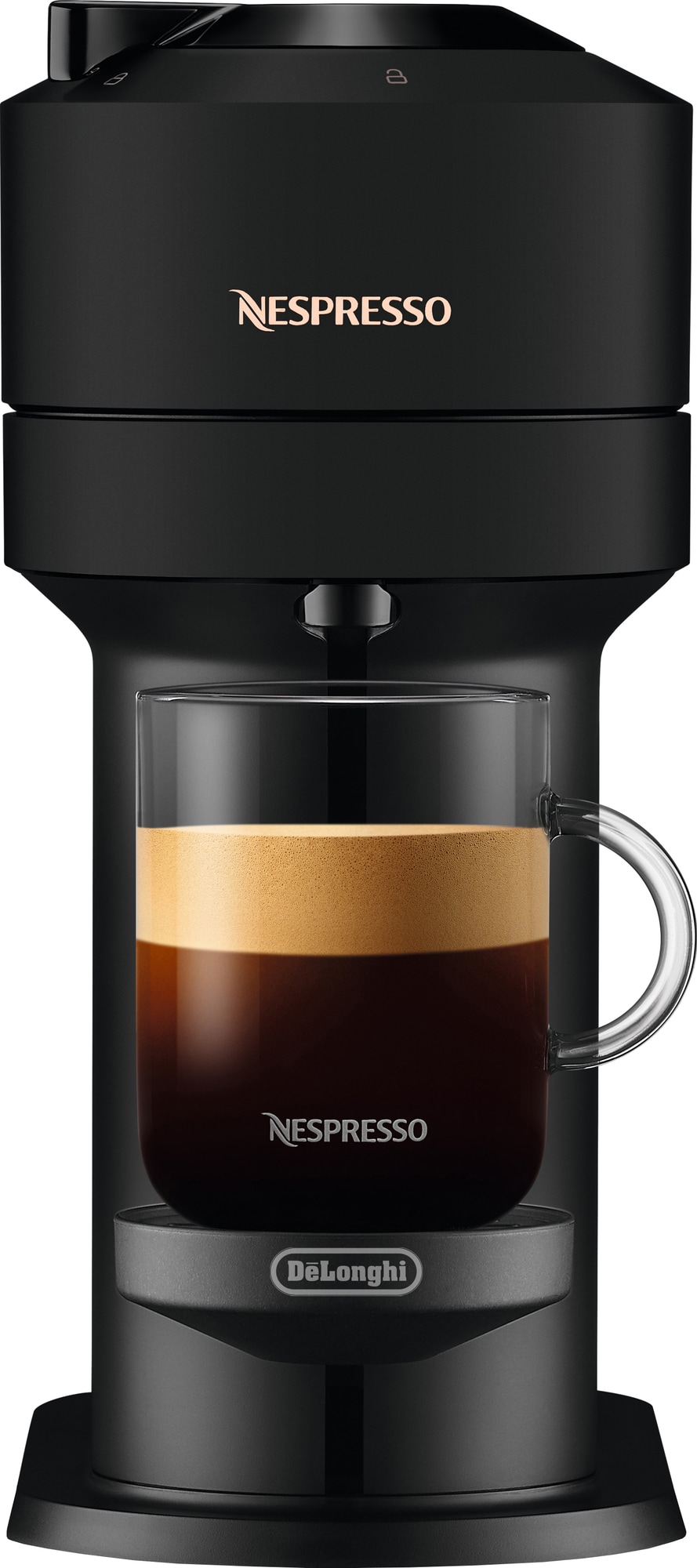 NESPRESSO® Vertuo Next kaffemaskine fra DeLonghi, Matt Sort | Elgiganten