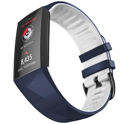 Twin Sport Armbånd Fitbit Charge 4- Blå/hvid