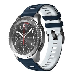 Twin Sport Armbånd Samsung Galaxy Gear S3 - Blå/hvid