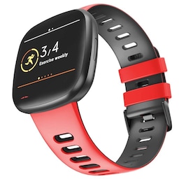 Twin Sport Armbånd Fitbit Sense - Rød/sort