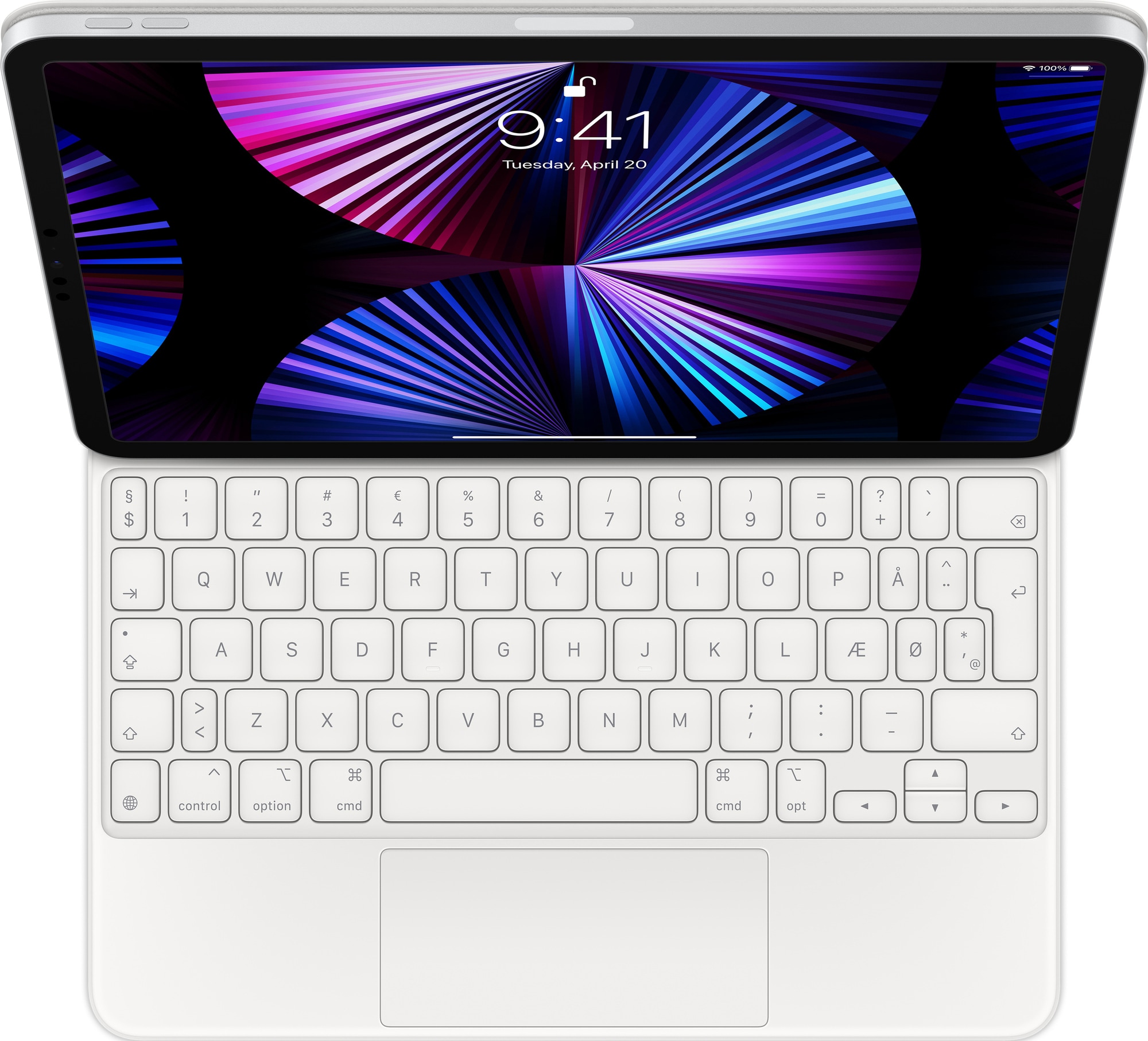 Apple Magic Keyboard til iPad Air eller Pro 11" (hvid) (DK) | Elgiganten