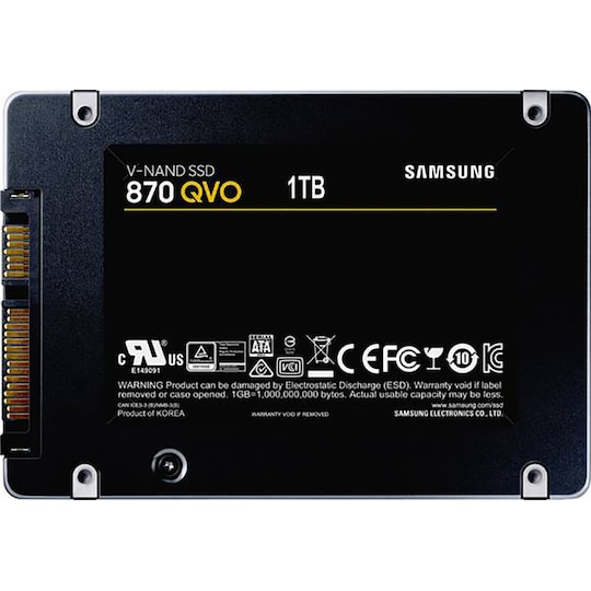 Samsung 870 QVO intern SATA 2,5" SSD (1 TB) | Elgiganten
