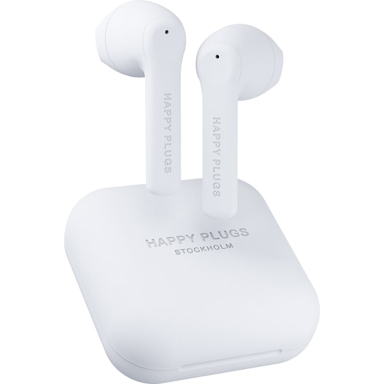 Happy Plugs Air 1 GO true wireless in-ear høretelefoner (hvid) | Elgiganten