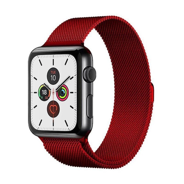 SKALO Milanese Loop Apple Watch 38/40/41mm - Rød