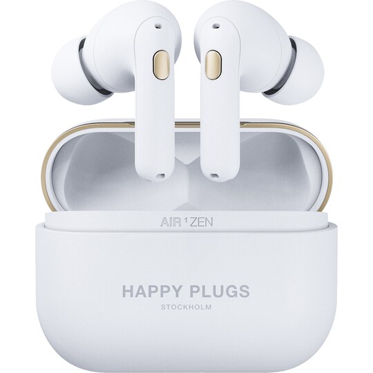 Happy Plugs Air 1 Zen true wireless in-ear høretelefoner (hvid) | Elgiganten