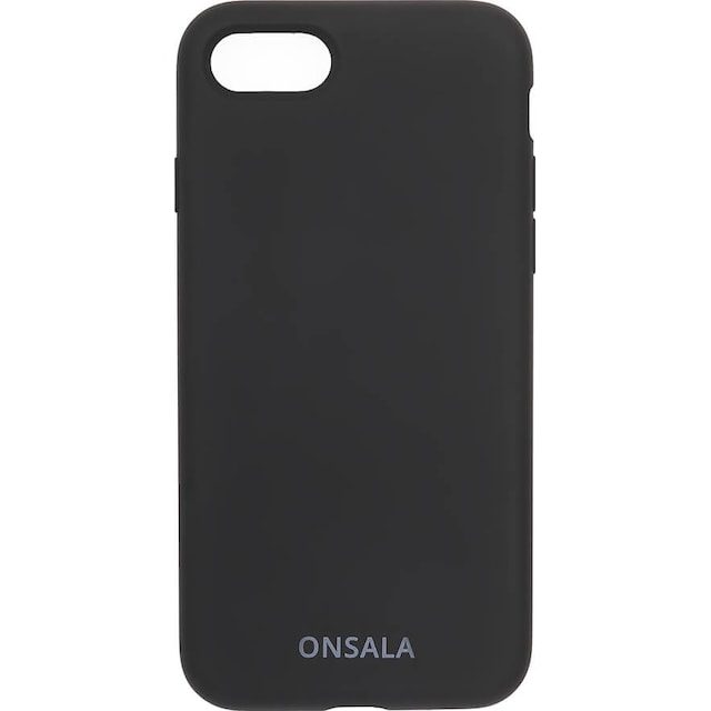 Onsala iPhone 8/7/6/SE Gen. 2/3 silikonecover (sort)