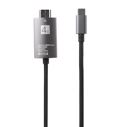 USB-C til HDMI-adapter 4K højhastighedsadapter - sort