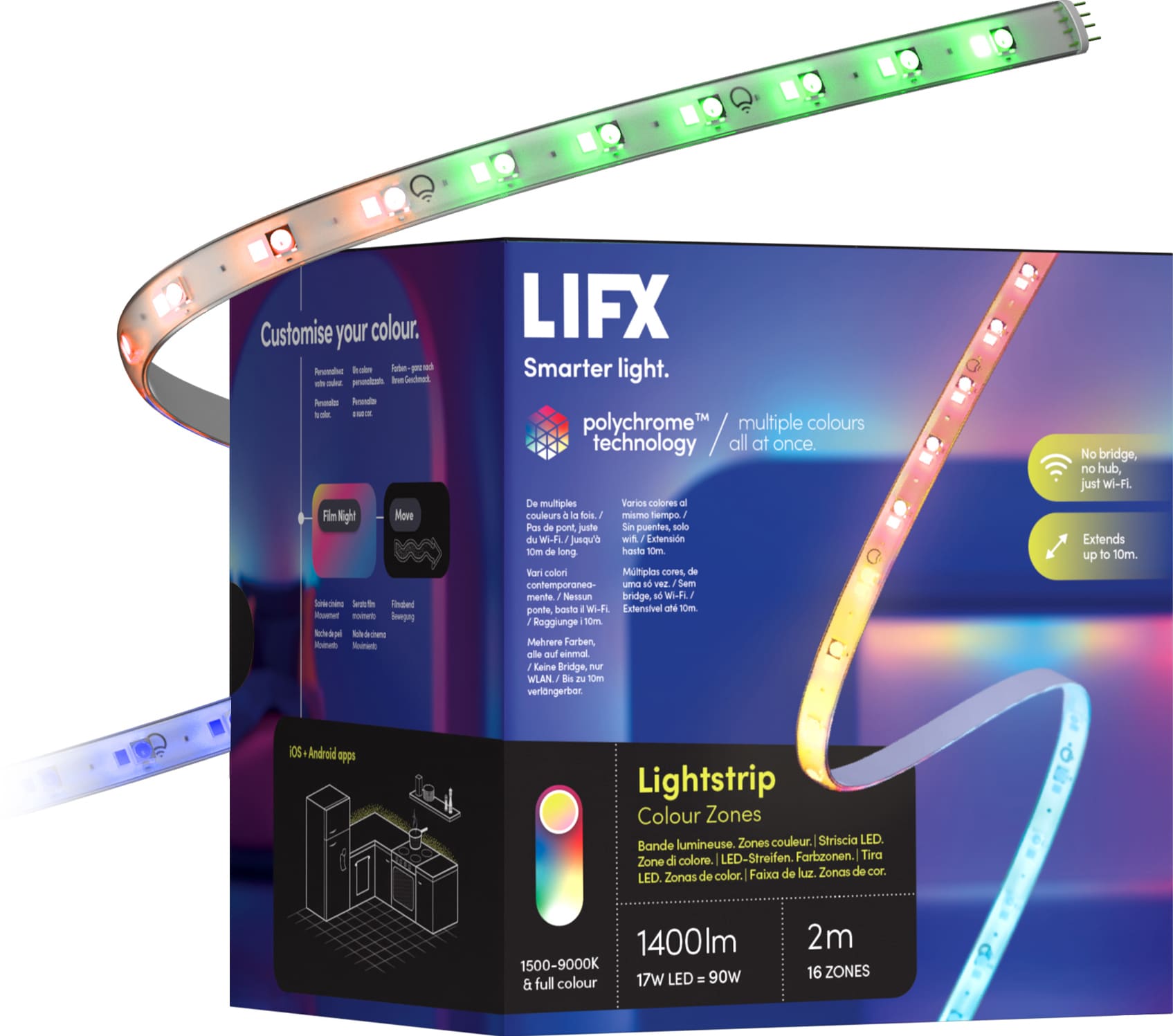 LIFX Z smart LED-lysstribe 6324987 (2m) med PrisMatch
