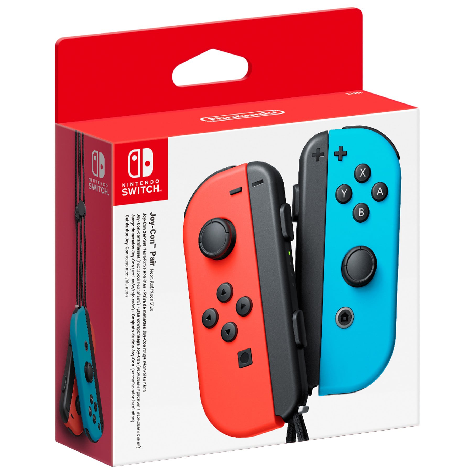 Nintendo Joy-Con controller - neon rød + blå | Elgiganten
