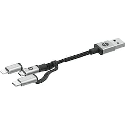 Mophie 3-i-1 opladerkabel 1m (sort)