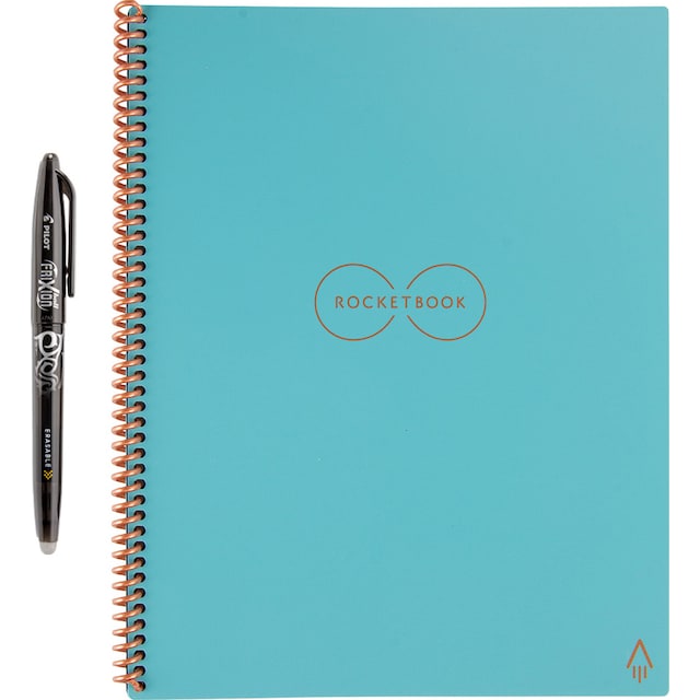 Rocketbook Core Letter genanvendelig notesbog A4 (neptune teal)