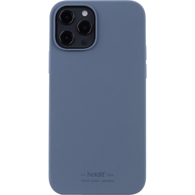 Holdit iPhone 12/12 Pro silikonecover (pacific blue)