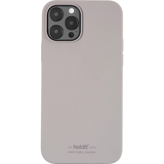 Holdit iPhone 12/12 Pro silikonecover (taupe)