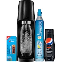 SodaStream Spirit sodavandsmaskine (sort + Pepsi bundle)