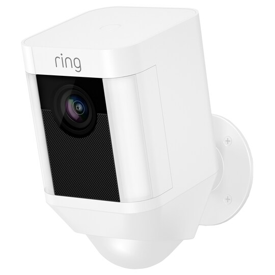 Ring Spotlight Cam Battery overvågningskamera (hvid) | Elgiganten