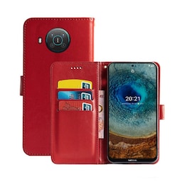 Wallet Cover 3-kort Nokia X10  - rød