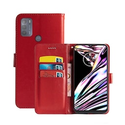 Wallet Cover 3-kort Motorola Moto G50  - rød