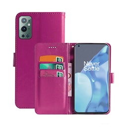Wallet Cover 3-kort OnePlus 9 Pro  - lyserød